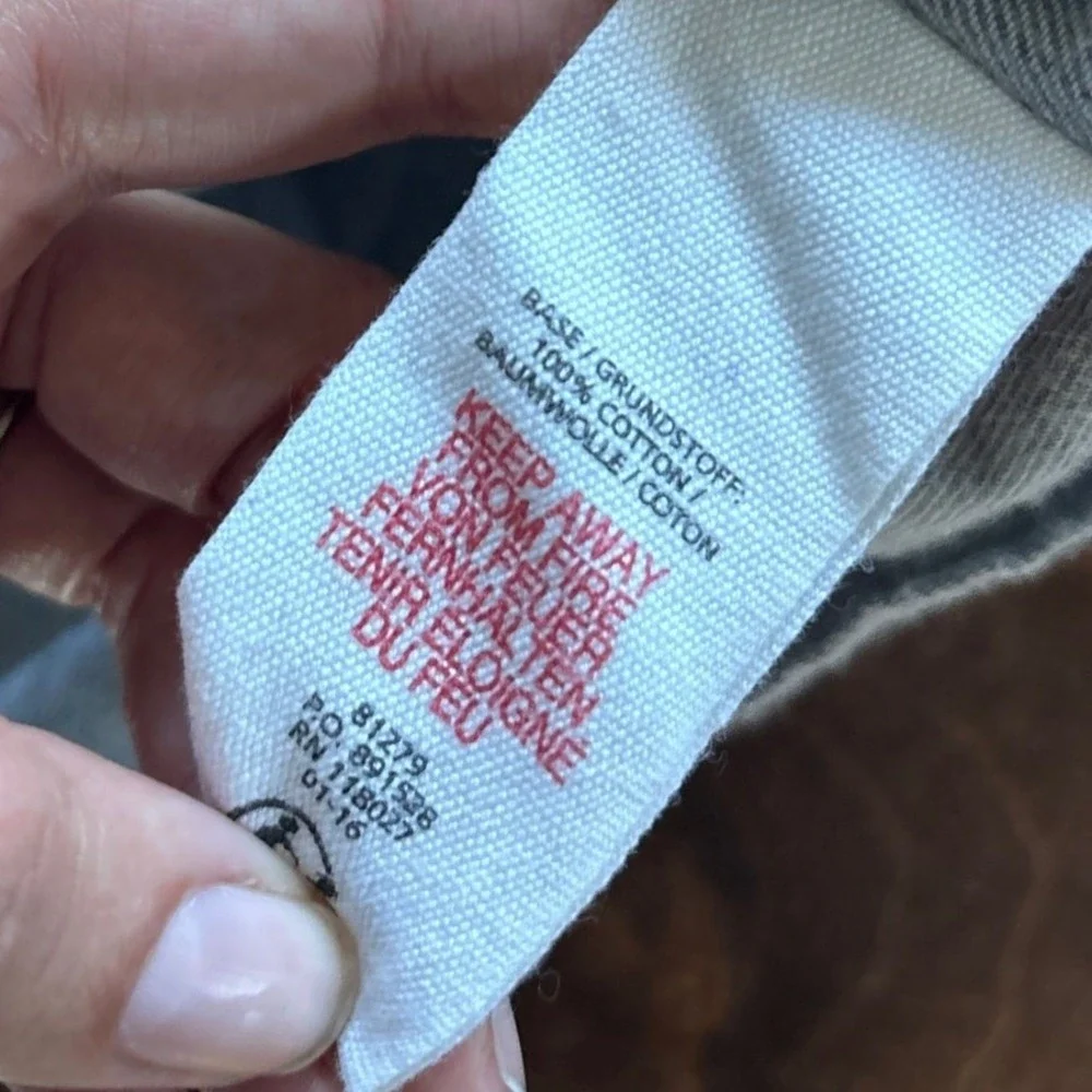 Johnnie B Boy's 13-14‎ Y Button Down Shirt Gray Flannel Collared Preppy